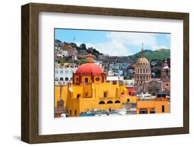 ¡Viva Mexico! Collection - Guanajuato - Church Domes-Philippe Hugonnard-Framed Photographic Print