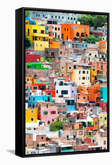 ¡Viva Mexico! Collection - Guanajuato - Colorful City XII-Philippe Hugonnard-Framed Stretched Canvas