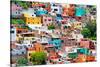 ¡Viva Mexico! Collection - Guanajuato - Colorful Cityscape VIII-Philippe Hugonnard-Stretched Canvas