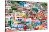 ¡Viva Mexico! Collection - Guanajuato - Colorful Cityscape XIII-Philippe Hugonnard-Stretched Canvas