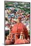 ¡Viva Mexico! Collection - Guanajuato - Red Church Dome-Philippe Hugonnard-Mounted Photographic Print