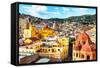 ¡Viva Mexico! Collection - Guanajuato - View of City II-Philippe Hugonnard-Framed Stretched Canvas