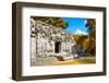 ¡Viva Mexico! Collection - Hochob Mayan Pyramids with Fall Colors - Campeche-Philippe Hugonnard-Framed Photographic Print