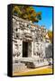 ¡Viva Mexico! Collection - Hochob Mayan Pyramids with Fall Colors II - Campeche-Philippe Hugonnard-Framed Stretched Canvas