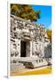 ¡Viva Mexico! Collection - Hochob Mayan Pyramids with Fall Colors II - Campeche-Philippe Hugonnard-Framed Premium Photographic Print
