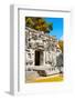 ¡Viva Mexico! Collection - Hochob Mayan Pyramids with Fall Colors II - Campeche-Philippe Hugonnard-Framed Photographic Print