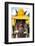 ¡Viva Mexico! Collection - Horse with a straw Hat II - Izamal Yellow City-Philippe Hugonnard-Framed Photographic Print