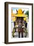 ¡Viva Mexico! Collection - Horse with a straw Hat - Izamal Yellow City-Philippe Hugonnard-Framed Photographic Print