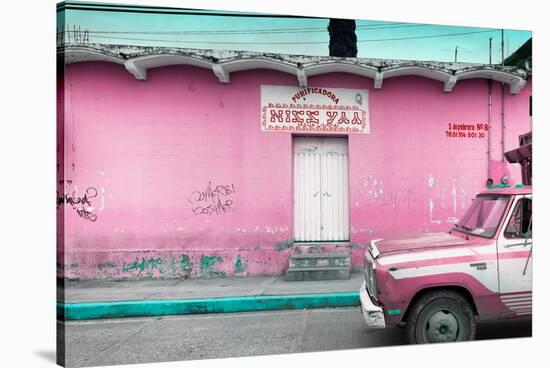 ¡Viva Mexico! Collection - Hot Pink Truck-Philippe Hugonnard-Stretched Canvas