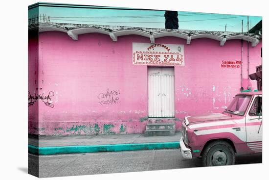 ¡Viva Mexico! Collection - Hot Pink Truck-Philippe Hugonnard-Stretched Canvas