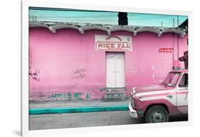 ¡Viva Mexico! Collection - Hot Pink Truck-Philippe Hugonnard-Framed Photographic Print