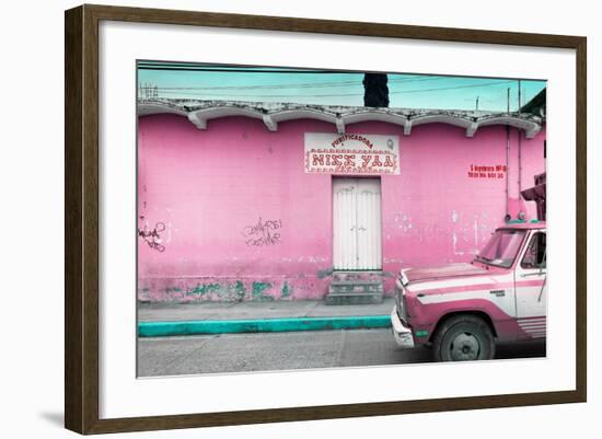 ¡Viva Mexico! Collection - Hot Pink Truck-Philippe Hugonnard-Framed Photographic Print