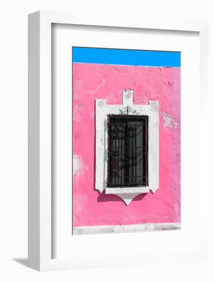 ¡Viva Mexico! Collection - Hot Pink Window - Campeche-Philippe Hugonnard-Framed Photographic Print