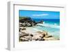 ¡Viva Mexico! Collection - Isla Mujeres Coastline II-Philippe Hugonnard-Framed Photographic Print