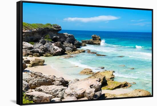 ¡Viva Mexico! Collection - Isla Mujeres Coastline II-Philippe Hugonnard-Framed Stretched Canvas