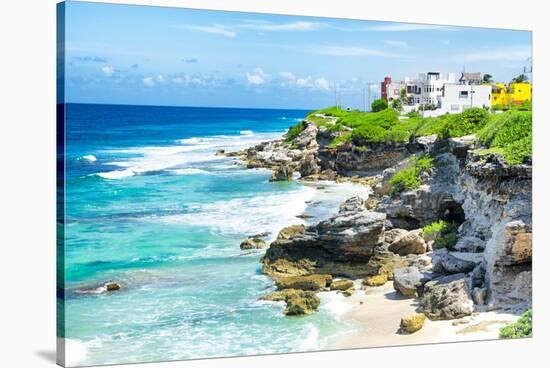 ¡Viva Mexico! Collection - Isla Mujeres Coastline-Philippe Hugonnard-Stretched Canvas