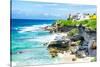 ¡Viva Mexico! Collection - Isla Mujeres Coastline-Philippe Hugonnard-Stretched Canvas