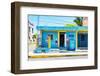 ¡Viva Mexico! Collection - "La Esquina" Blue Supermarket - Cancun-Philippe Hugonnard-Framed Photographic Print