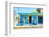 ¡Viva Mexico! Collection - "La Esquina" Blue Supermarket - Cancun-Philippe Hugonnard-Framed Photographic Print