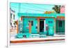 ¡Viva Mexico! Collection - "La Esquina" Coral Green Supermarket - Cancun-Philippe Hugonnard-Framed Photographic Print