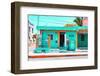 ¡Viva Mexico! Collection - "La Esquina" Coral Green Supermarket - Cancun-Philippe Hugonnard-Framed Photographic Print