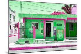 ¡Viva Mexico! Collection - "La Esquina" Green Supermarket - Cancun-Philippe Hugonnard-Mounted Photographic Print