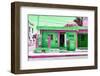 ¡Viva Mexico! Collection - "La Esquina" Green Supermarket - Cancun-Philippe Hugonnard-Framed Photographic Print