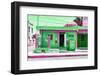 ¡Viva Mexico! Collection - "La Esquina" Green Supermarket - Cancun-Philippe Hugonnard-Framed Photographic Print