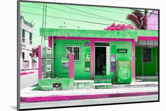 ¡Viva Mexico! Collection - "La Esquina" Green Supermarket - Cancun-Philippe Hugonnard-Mounted Photographic Print