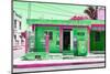 ¡Viva Mexico! Collection - "La Esquina" Green Supermarket - Cancun-Philippe Hugonnard-Mounted Photographic Print