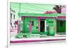 ¡Viva Mexico! Collection - "La Esquina" Green Supermarket - Cancun-Philippe Hugonnard-Framed Photographic Print