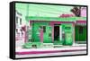 ¡Viva Mexico! Collection - "La Esquina" Green Supermarket - Cancun-Philippe Hugonnard-Framed Stretched Canvas