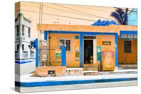 ¡Viva Mexico! Collection - "La Esquina" Orange Supermarket - Cancun-Philippe Hugonnard-Stretched Canvas