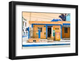 ¡Viva Mexico! Collection - "La Esquina" Orange Supermarket - Cancun-Philippe Hugonnard-Framed Photographic Print