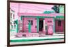 ¡Viva Mexico! Collection - "La Esquina" Pink Supermarket - Cancun-Philippe Hugonnard-Framed Photographic Print