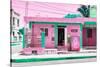 ¡Viva Mexico! Collection - "La Esquina" Pink Supermarket - Cancun-Philippe Hugonnard-Stretched Canvas