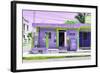 ¡Viva Mexico! Collection - "La Esquina" Purple Supermarket - Cancun-Philippe Hugonnard-Framed Photographic Print