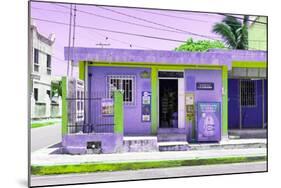 ¡Viva Mexico! Collection - "La Esquina" Purple Supermarket - Cancun-Philippe Hugonnard-Mounted Photographic Print