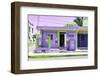 ¡Viva Mexico! Collection - "La Esquina" Purple Supermarket - Cancun-Philippe Hugonnard-Framed Photographic Print