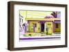 ¡Viva Mexico! Collection - "La Esquina" Yellow Supermarket - Cancun-Philippe Hugonnard-Framed Photographic Print