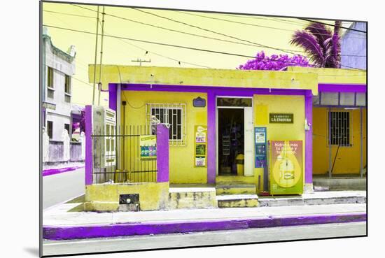 ¡Viva Mexico! Collection - "La Esquina" Yellow Supermarket - Cancun-Philippe Hugonnard-Mounted Photographic Print