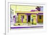 ¡Viva Mexico! Collection - "La Esquina" Yellow Supermarket - Cancun-Philippe Hugonnard-Framed Photographic Print