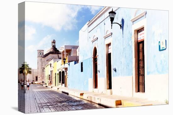 ¡Viva Mexico! Collection - Light Blue Campeche-Philippe Hugonnard-Stretched Canvas