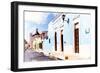 ¡Viva Mexico! Collection - Light Blue Campeche-Philippe Hugonnard-Framed Photographic Print