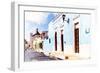 ¡Viva Mexico! Collection - Light Blue Campeche-Philippe Hugonnard-Framed Photographic Print