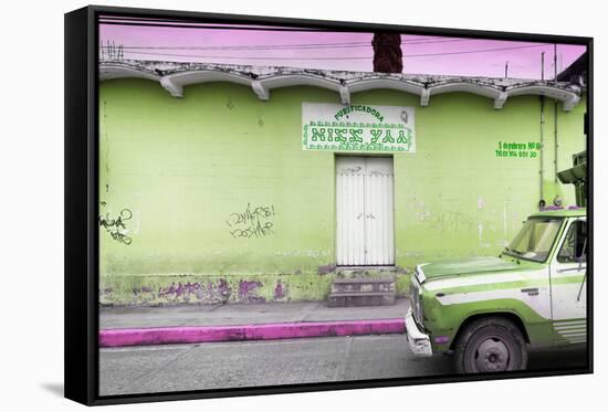 ¡Viva Mexico! Collection - Lime Green Truck-Philippe Hugonnard-Framed Stretched Canvas