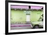 ¡Viva Mexico! Collection - Lime Green Truck-Philippe Hugonnard-Framed Photographic Print