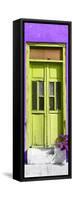 ¡Viva Mexico! Collection - Lime Green Window and Purple Wall-Philippe Hugonnard-Framed Stretched Canvas