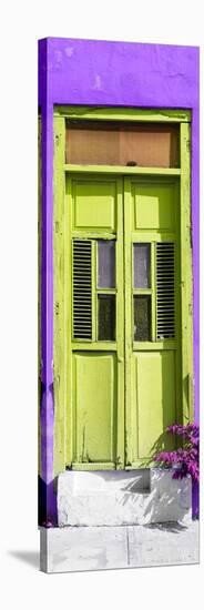 ¡Viva Mexico! Collection - Lime Green Window and Purple Wall-Philippe Hugonnard-Stretched Canvas