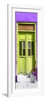 ¡Viva Mexico! Collection - Lime Green Window and Purple Wall-Philippe Hugonnard-Framed Photographic Print